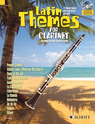 Latin Themes for Clarinet: 12 Vibrant themes with Latin flavour and spirit. Klarinette. Ausgabe mit CD. (Schott Master Play-Along Series) von Schott Music Distribution