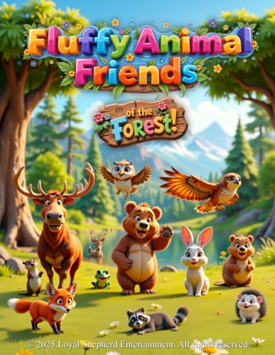 Fluffy Animal Friends: of the Forest!: A fun and adorable picture book filled with cute animals and fascinating facts! von Independently published