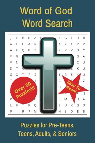 Word of God Word Search Puzzle Book: Word Searches with Easy to Read Print about The Bible, God's Word, The Names of God, God's Promises, and More! | ... Gifts for Vacations, Holidays and Free Time von Independently published