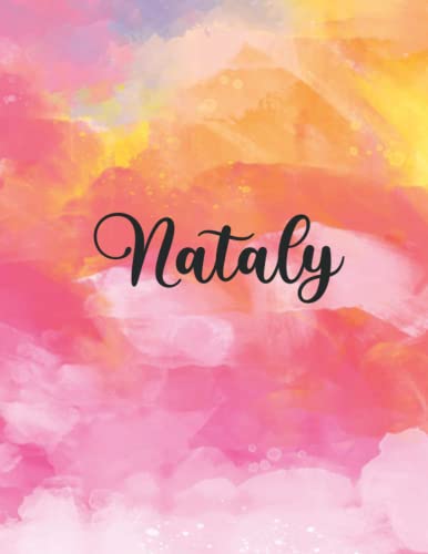 Nataly: Personal Name Dot Gird | The Notebook For Writing Journal or Diary Women & Girls Gift for Birthday, For Student | 160 Pages Size 8.5x11inch - V.883 von Independently published
