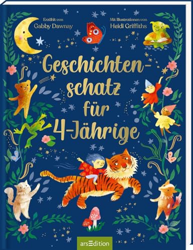 Geschichtenschatz für 4-Jährige: Bunte Vorlesegeschichten für Groß und Klein | tolles Geschenk zum Geburtstag | Kuschelige Gutenachtgeschichten von arsEdition GmbH