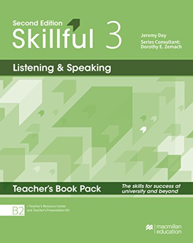 Skillful 2nd edition Level 3 – Listening and Speaking: The skills for success at university and beyond / Teacher’s Book with Presentation Kit, Teacher’s Resource Centre and Online Workbook
