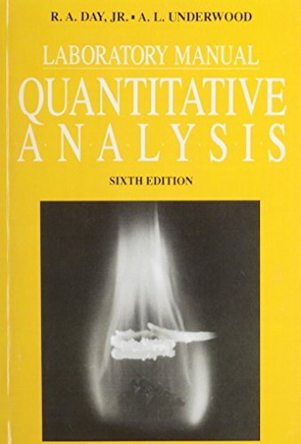Quantitative Analysis: Laboratory Manual von Pearson