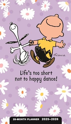 Peanuts Happy Dance: 2025-2026 28-Month Inspirational Pocket Planner