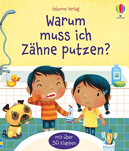 Warum muss ich Zähne putzen?: mit über 30 Klappen (Erste Fragen und Antworten) von Usborne Verlag
