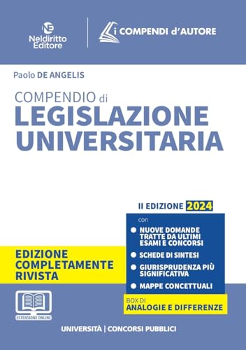 Compendio di legislazione universitaria 2024 von Neldiritto Editore