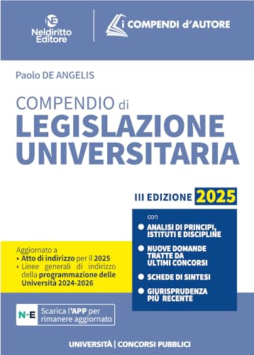Compendio di legislazione universitaria 2025 von Neldiritto Editore