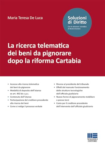 La ricerca telematica dei beni da pignorare dopo la riforma Cartabia (Soluzioni di diritto) von Maggioli Editore