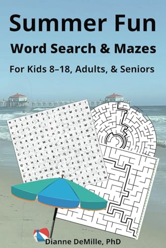 Summer Fun Word Searches & Mazes: For Kids 8-18. Adults, & Seniors von Independently published