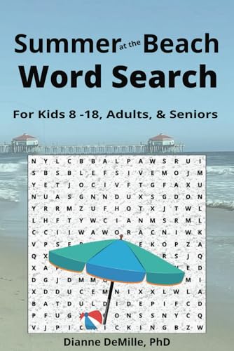 Summer at the Beach Word Search: For Kids 8-16, Adults, & Seniors von Independently published