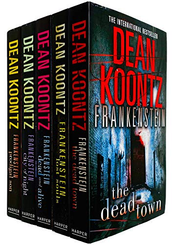 Frankenstein Series 5 Books Collection Set by Dean Koontz (Prodigal Son, City of Night, Dead and Alive, Lost Souls & The Dead Town)