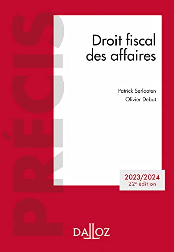 Droit fiscal des affaires 2023/2024 22ed