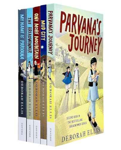 Breadwinner Series 5 Books Collection Set By Deborah Ellis (Parvana's Journey, Mud City, One More Mountain, The Breadwinner, My Name is Parvana)