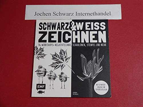 Schwarz & Weiß zeichnen: 36 Workshops: Negativtechnik, Schablonen, Stempel und mehr – Mit 8 Papierbogen zum Sofort-Loslegen von Edition Michael Fischer