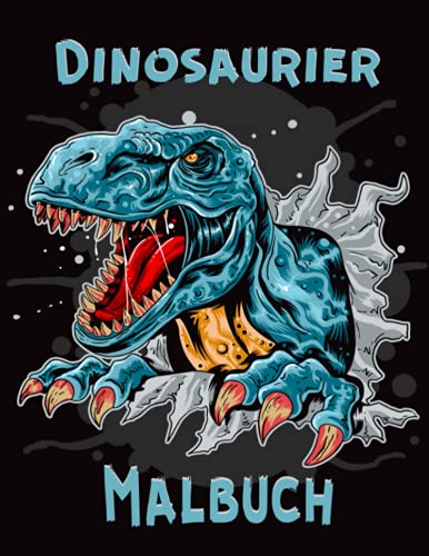 Dinosaurier - Malbuch: Malbuch für Erwachsene mit Dinosaurier-Illustrationen zur Entspannung und Stressabbau von Independently published