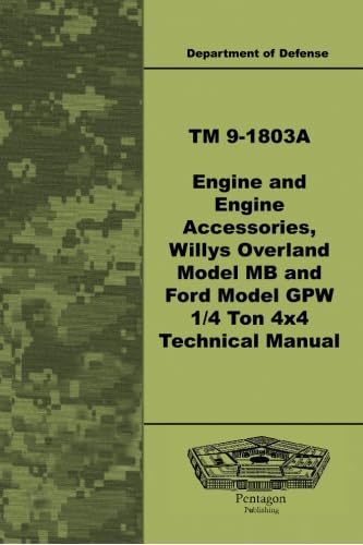 TM 9-1803A Engine and Engine Accessories, Willys Overland Model MB and Ford Model GPW ¼ Ton 4x4 Technical Manual