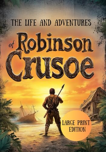 The Life and Adventures of Robinson Crusoe (Large Print Edition): A story of survival, resilience, and self-discovery on a deserted island von Independently published