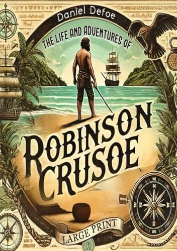 The Life and Adventures of Robinson Crusoe (Large Print Edition): An epic journey exploring the resilience of the human spirit when faced with isolation and adversity von Independently published