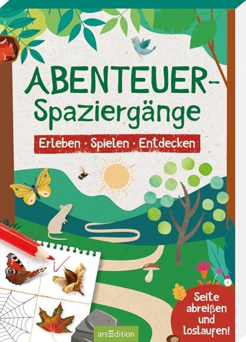 Abenteuer-Spaziergänge: Erleben – Spielen – Entdecken | Abreißblock mit Beschäftigungsideen für Spaziergänge mit Kindern