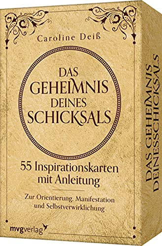 Das Geheimnis deines Schicksals – 55 Inspirationskarten mit Anleitung: Zur Orientierung, Manifestation und Selbstverwirklichung. Mithilfe der geistigen Gesetze alle Ziele erreichen Das Geheimnis deines Schicksals – 55 Inspirationskarten mit Anleitung: Zur Orientierung, Manifestation und Selbstverwirklichung. Mithilfe der geistigen Gesetze alle Ziele erreichen von mvg Verlag