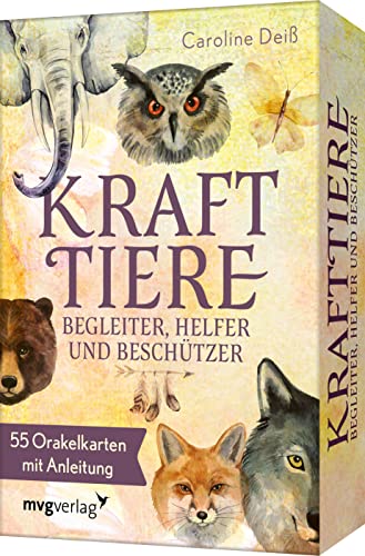 Krafttiere – Begleiter, Helfer und Beschützer: 55 Orakelkarten mit Anleitung. Ein spiritueller Begleiter für den Alltag von mvg Verlag