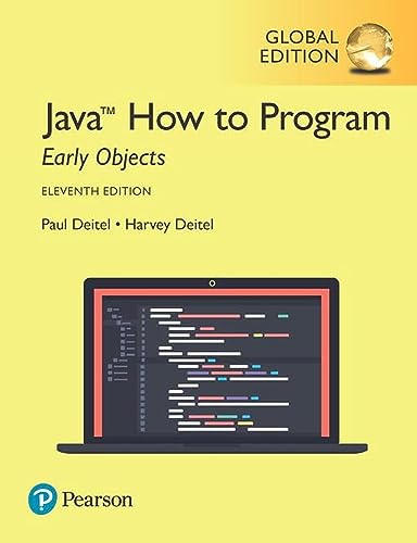 Java How to Program, Early Objects, Global Edition von Pearson Education Limited