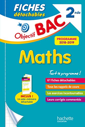 Objectif BAC Fiches détachables Maths 2nde von Hachette