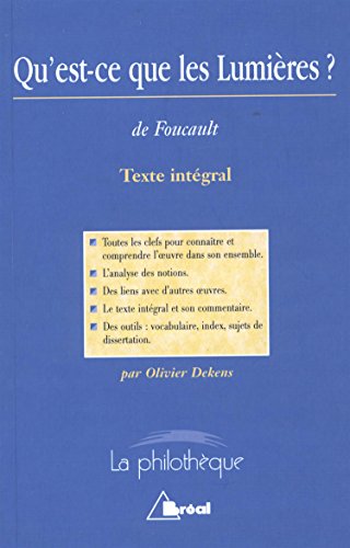 Qu'est-ce que les Lumières ?