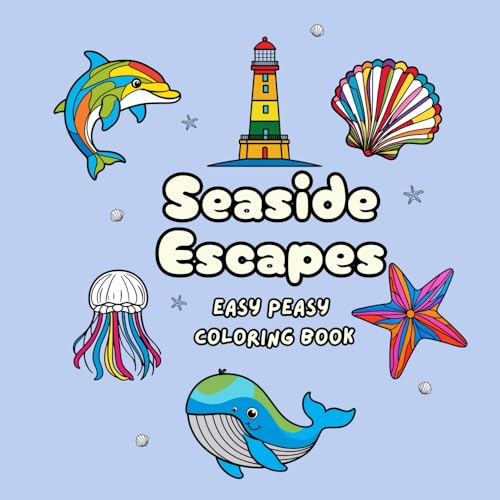 Seaside escapes: An Easy Peasy Coloring Book von Jennifer Delaney
