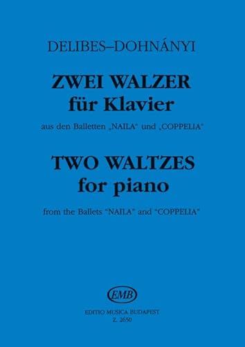 Two Waltzes from the ballets "Naila" and "Coppelia" (Piano)