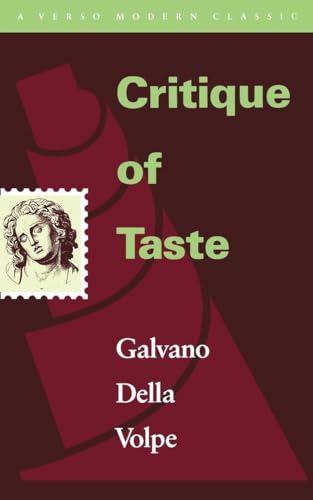 Critique of Taste (Verso Modern Classics) von Verso