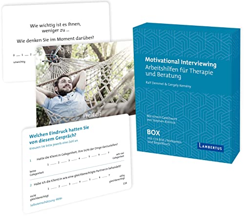 Motivational Interviewing Box mit Fragekarten: Arbeitshilfen für Therapie und Beratung - Mit Begleitbuch und Geleitwort von Stephen Rollnick von Lambertus-Verlag