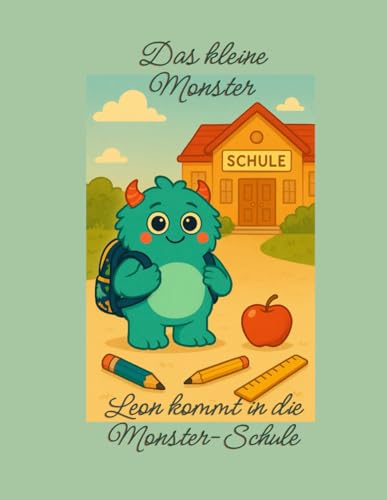 Das kleine Monster - Leon kommt in die Monster-Schule: Ein fröhliches Mutmachbuch zum Schulanfang von Independently published