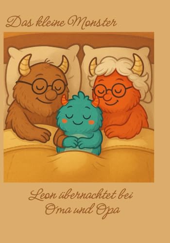 Das kleine Monster - Leon übernachtet bei Oma und Opa: Ein warmherziges Bilderbuch über Mut, Vermissen und neue Erfahrungen. von Independently published