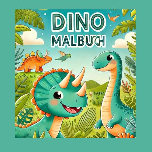 Dino Malbuch: Dinosaurier starkes Malbuch mit 40 Dinosaurier zum Ausmalen! Für Kreativität und Entspannung von Independently published