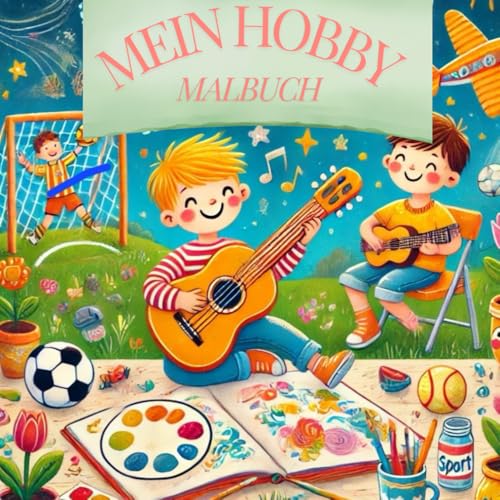 Mein Hobby Malbuch: Ideal zum Entspannen und Kreativ sein / Perfektes Geschenk für Hobby-Liebhaber / 40 kreative Motive zum Ausmalen von Independently published