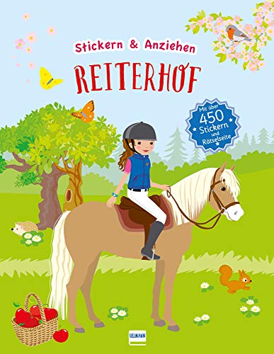 Stickern & Anziehen: Reiterhof: Stickern und Anziehen, mit über 450 Stickern