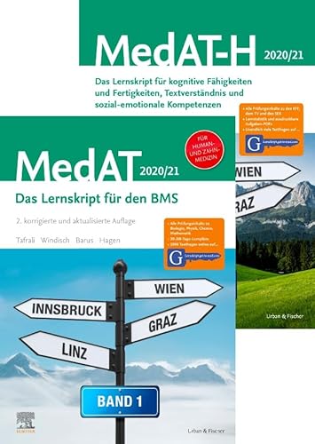 MedAT Set Band 1+2: MedAT, Für Human- und Zahnmedizin. Das Lernskript für den BMS; MedAT-H, Das Lernskript für kognitive Fähigkeiten und Fertigkeiten, ... Mit Zugang zu Lernskript.get-to-med.com