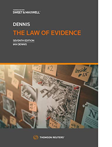 The Law of Evidence von Sweet & Maxwell