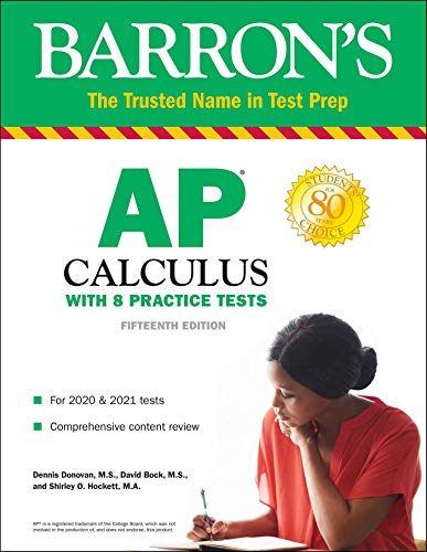AP Calculus: With 8 Practice Tests (Barron's Test Prep) von Barrons Educational Series
