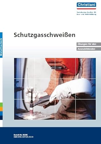 Schutzgasschweissen: Übungen für den Auszubildenden: 7 Übungen WIG-Schweißen, 6 Übungen MAG-Schweißen. Mit Lernzielen und Kenntnisvermittlung. 2 Arbeitsproben von Christiani