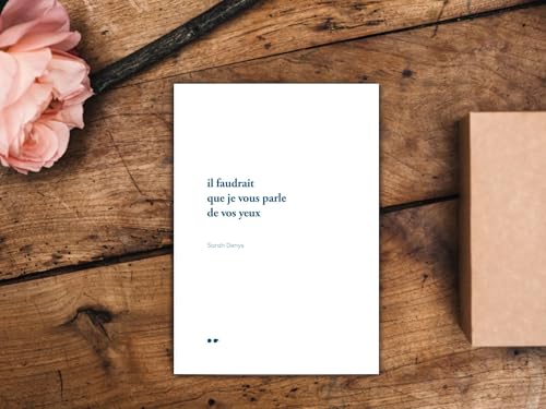 il faudrait que je vous parle de vos yeux von POESIE IO
