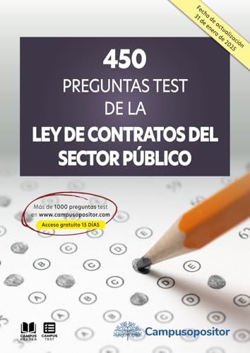 450 preguntas test de la Ley de Contratos del Sector Público von Campus Opositor