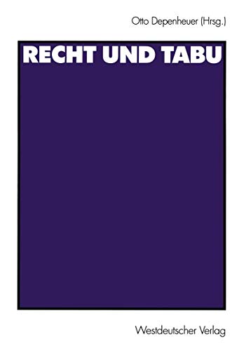 Recht und Tabu (German Edition)