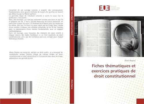 Fiches thématiques et exercices pratiques de droit constitutionnel von Éditions universitaires européennes