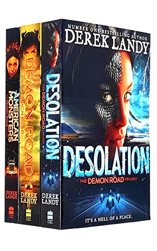 Derek landy demon road trilogy series 3 books collection set