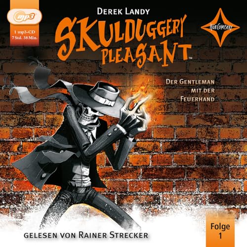 Skulduggery Pleasant - Folge 1: Der Gentleman mit der Feuerhand. Gelesen von Rainer Strecker. Autorisierte Hörfassung. mp3-CDs. Laufzeit ca. 7 Std. 30 Min. von Hörcompany