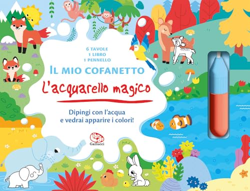 Il mio cofanetto. L'acquarello magico. Ediz. a colori. Ediz. a spirale. Con pennarello. Con 6 tavole (Libri attività) von Librido Gallucci