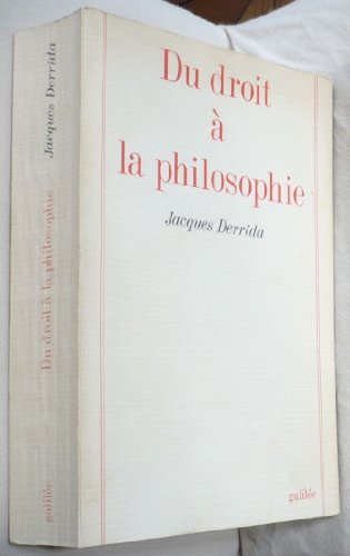Du droit à la philosophie (0000)