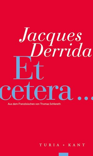 Et cetera von Verlag Turia + Kant